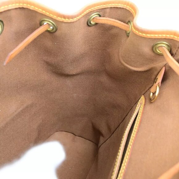 LOUIS VUITTON Montsouris MM Backpack Bag Monogram Leather Brown M51136 99FB425 - Picture 4 of 16